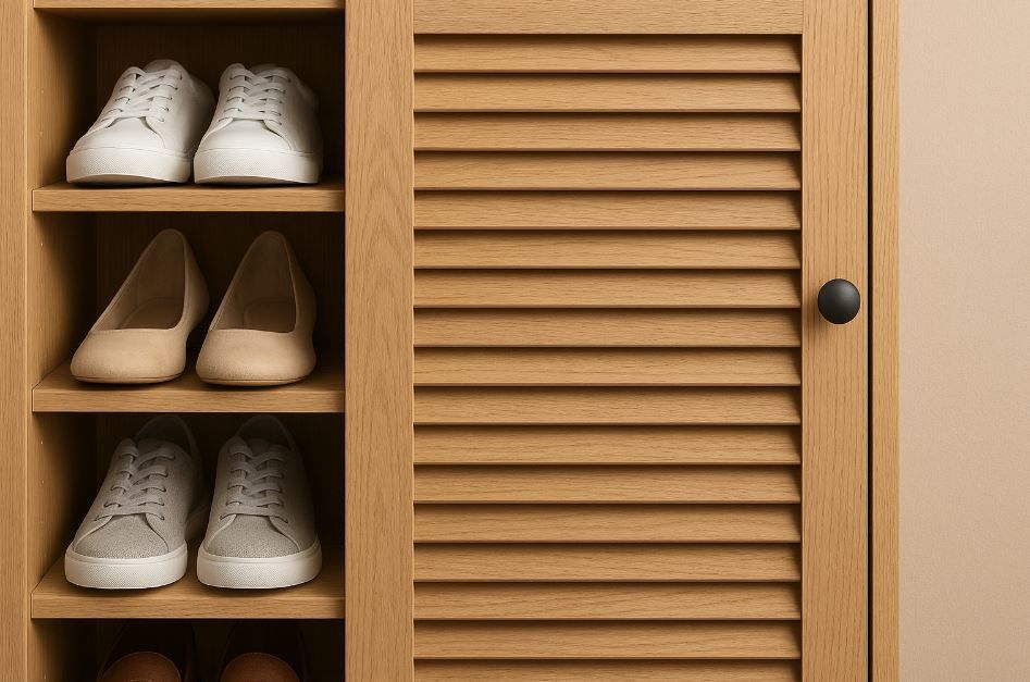 鞋櫃透氣門片設計指南：防霉、除味又兼具美觀